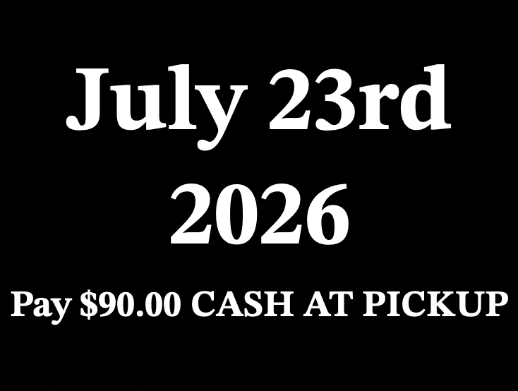 July 23, 2026 Pre Order - One Tri Tip Meal. Pick Up Between 4-6pm