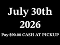 July 30, 2026 Pre Order - One Tri Tip Meal. Pick Up Between 4-6pm