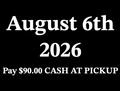 August 6, 2026 Pre Order - One Tri Tip Meal. Pick Up Between 4-6pm.